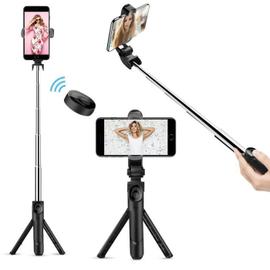 ATUMTEK Perche Selfie Trépied, 40'' Perché à Selfie Bluetooth