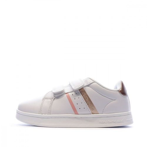 Baskets Blanche Rose/bronze Fille Kappa Logo Alpha 2v