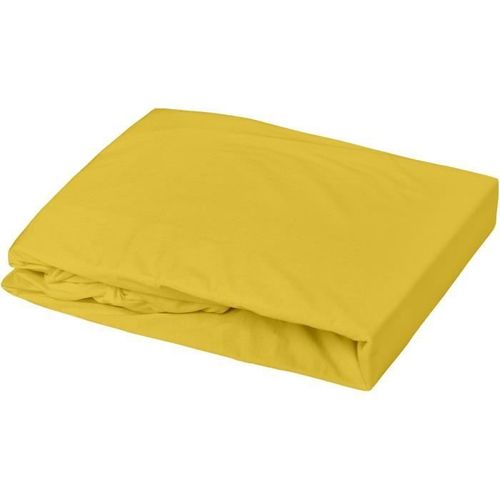 Domiva Drap Housse - 70 X 140 Cm - Jersey - Curry