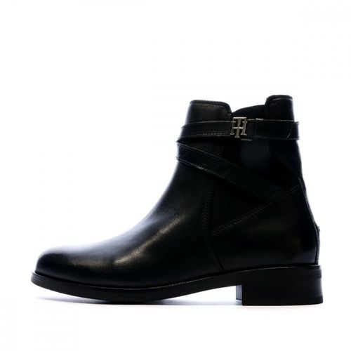 Bottines Noir Plate Femme Tommy Hilfiger Hardware - 36