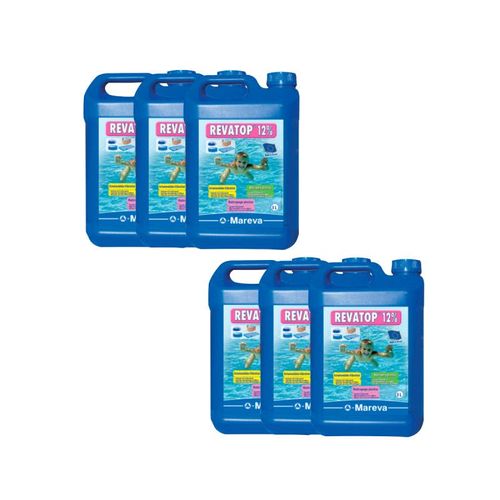 Lot de 6 algicides MAREVA REVATOP 12 % - 5 L - 000124Ux6