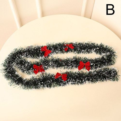 Guirlandes de noël de 2 mètres, décorations de Bar, ornements d'arbre de noël, guirlandes de canne blanche et verte, fournitures de fête, décoration de maison