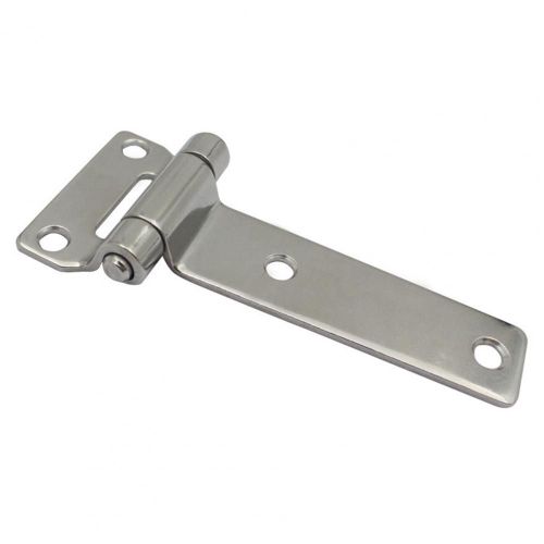 Charnière de porte en forme de T pour caisse en bois, en acier inoxydable poli, antirouille, robuste
