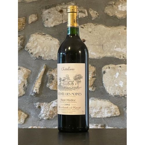 Vin Rouge, Haut Medoc, Chatellerie Chesnée Des Moines 1992