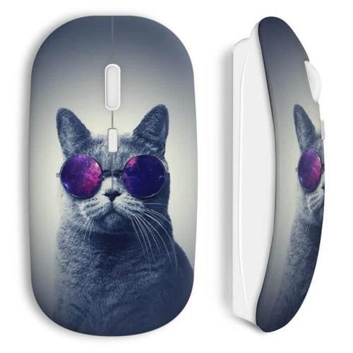 Souris Sans Fil Cat sun glasses