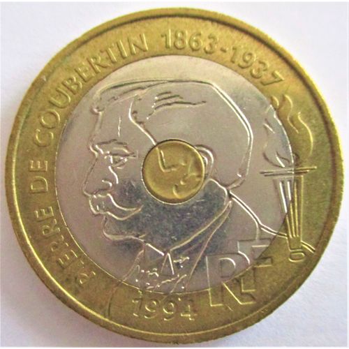 Pièce De 20 F Pierre De Coubertin 1994