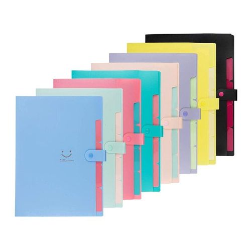 Pochettes Extensibles Pour Dossiers En Plastique, 8 Pièces, Lettres A4, Porte Documents En Accordéon