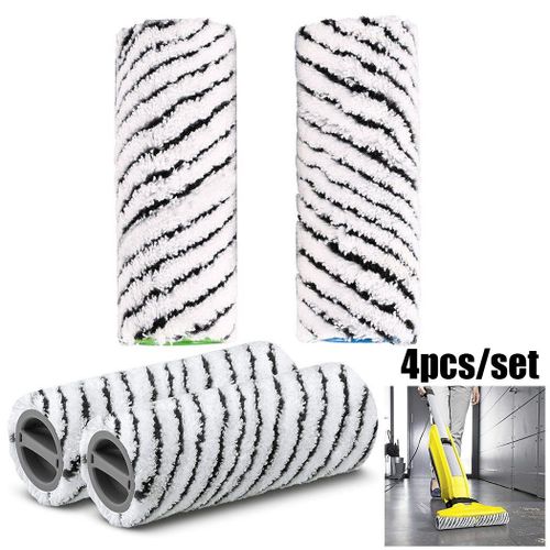 Jeu de rouleaux en pierre 150x60MM pour nettoyeur de sol dur, pièces de rechange pour aspirateur Robot Karcher FC 7, pour le nettoyage de la maison, 4 pièces