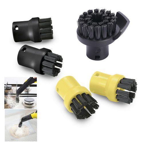 Kit de nettoyage à vapeur pour aspirateur Karcher SC1 SC2 SC3 SC4 SC5, brosses à buse ronde, accessoires pour le nettoyage de la maison, 5 pièces