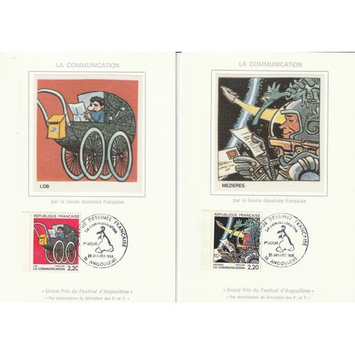 12 Cartes Timbrées 1er Jours