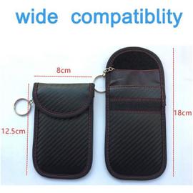 Lot de 2 Mini Etui anti RFID Clé Voiture Portable, Pochette anti RFID Cle  Voiture, Etui