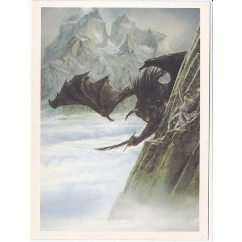 Glorfindel And The Balrog - Tolkien - Carte Postale 16,1 X 12,1 Cm (Hobbit, Seigneur Des Anneaux)