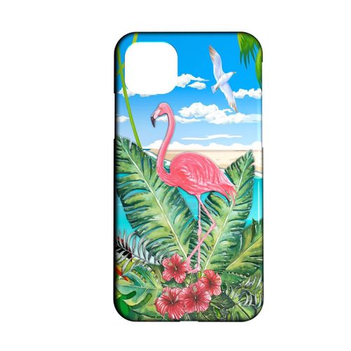 Coque Pour Samsung Galaxy A12 5g Flamant Rose Flamingo Concept Art 13