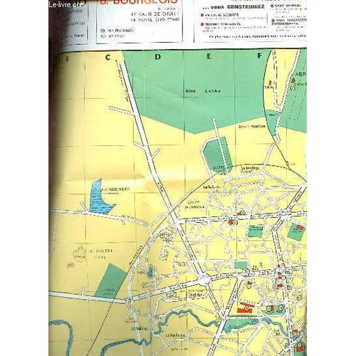 Un Plan En Couleur Dépliant : Plan Officiel De La Ville De Cholet 1973 - Plan D Environ 78 X 56 Cm.