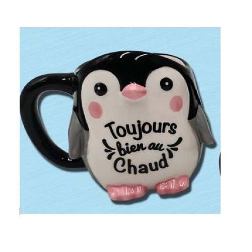 Mug Ceramique Pingouin Toujours Bien Chaud