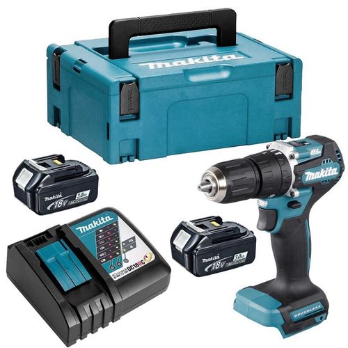 Perceuse à percussion 18V Li-Ion BL (2x3,0 Ah) en MAKPAC - MAKITA DHP487RFJ