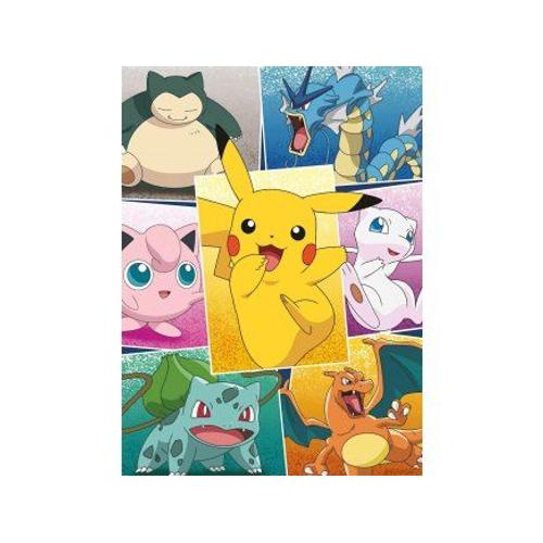 Puzzle 250 Pieces Pokemon Pikachu Dracaufeu Bulbizarre Ronflex Leviator Mew Rondoudou - Enfant Collection Dessin Anim?