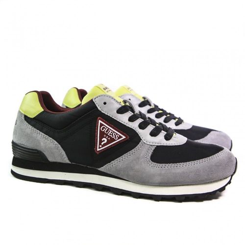 Basket Guess Homme Streetwear Gris