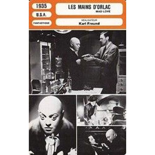 Fich Monsieur Cinema Les Mains D'orlac