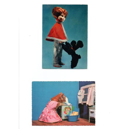 Deux Cartes Postales Envoyées Pour La  Sainte Catherine, Années 60-70.