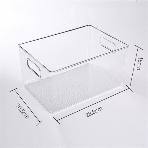 Garde-manger et réfrigérateur, bacs de rangement pour armoires de cuisine, conteneurs en plastique avec poignées de tiroir transparentes réglables