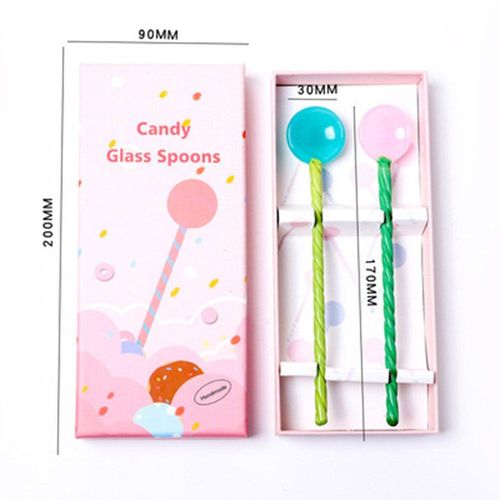 Ensemble de cuillères en verre de qualité supérieure, pour café, Dessert, sucre, crème glacée, thé, Milkshake, Kit de cuillères pour vaisselle, cuisine, café, Bar, cadeau