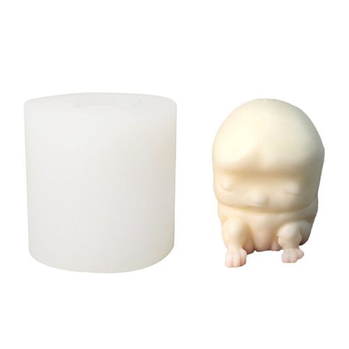 Bougie parfumée Little Monster, moule en Silicone en plâtre époxy fait à la main, fournitures de cire parfumées, fabrication de savon, ornement de bureau