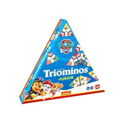 Triominos Junior Pat Patrouille, Enfant 3 Ans Plus - Couleurs, Nombres, Puzzle - Jeu Observation - Set Dominos Triangle + Carte