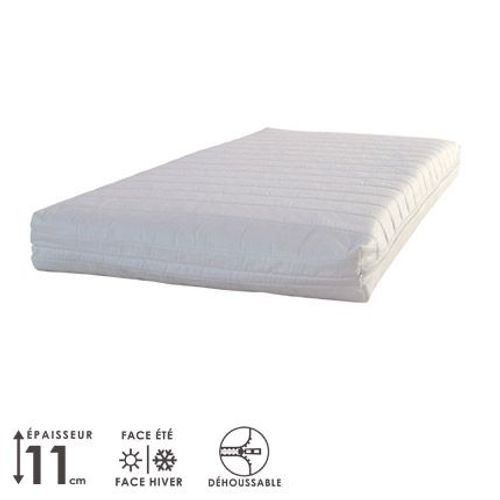 Matelas Bébé Mousse Fibre Clean Déhoussable 70x140cm