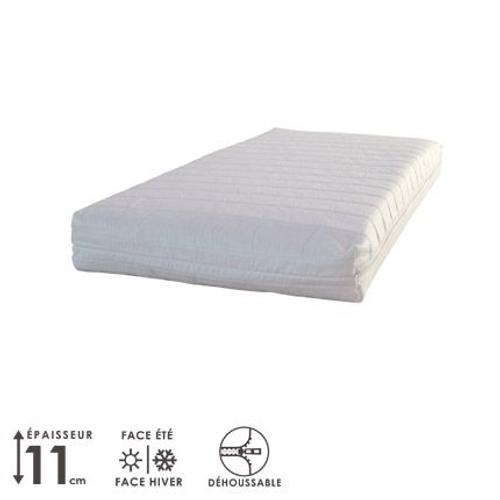 Matelas Bébé Mousse Fibre Clean Déhoussable 60x120cm