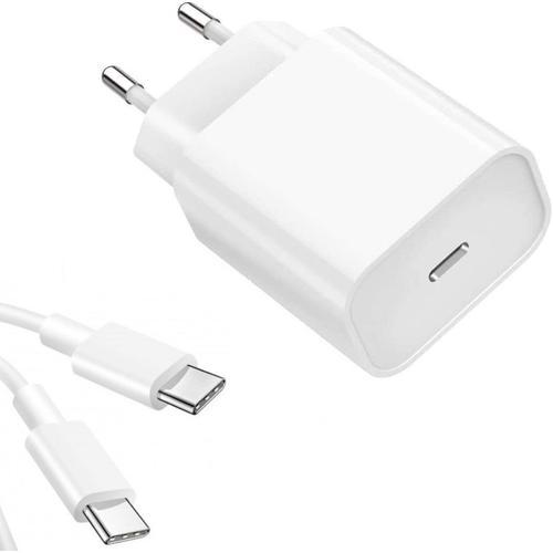 Chargeur Rapide 18w Usb-C + Cable Type-C Pour Samsung S21 / S21 Plus / S21 Ultra / S22 / S22 Plus / S22 Ultra Little Boutik®