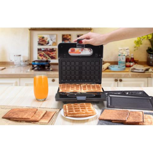 Appareil croquemonsieur gaufrier gaufrette 3 en 1 Waffle Party SENYA  SYCK-WM012