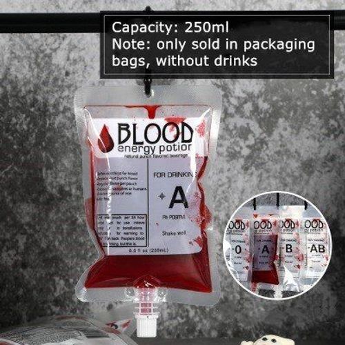 Sac De Récipient Pour Boisson D'halloween, 5 Pièces, Pochette De Sang De Vampire, Accessoires De Cosplay Zombie, Sacs De Boissons, Classe Alimentaire, Bouteille D'eau, Décors