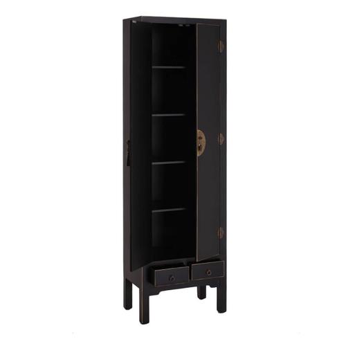 Ivana Noir - Armoire 2 Portes Et 2 Tiroirs