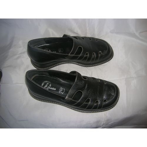 Chaussures Cuir Bata 37 Noir