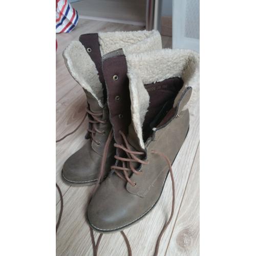 Bottines La Halle Aux Chaussures 38 Marron