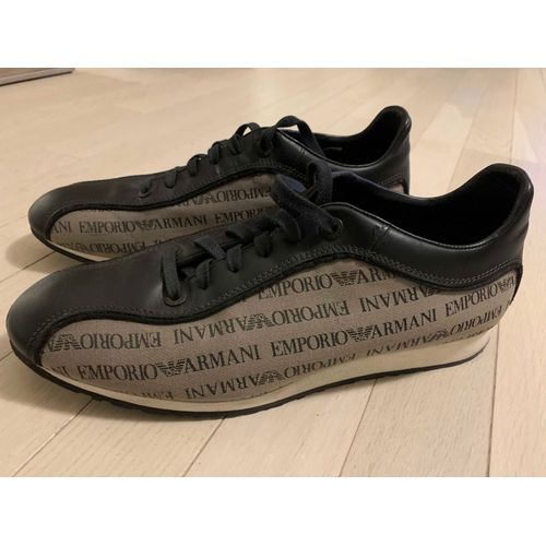 Sneaker Emporio Armani Cuir Et Tissu - 45