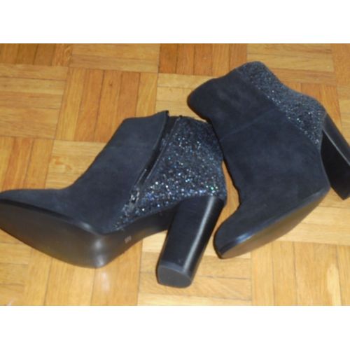 Bottines Paillettes Furiosa Di Moda 39 Noir