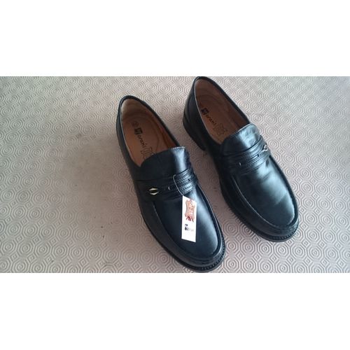 Chaussures Mocassins Moran's 46 Noir Cuir Neuf