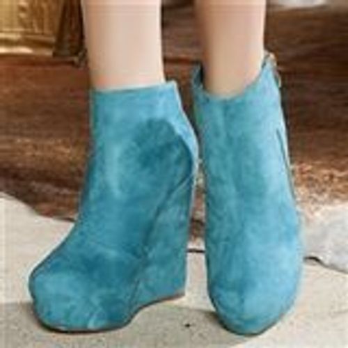 Bottines Compensées Turquoise - 37