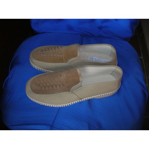 Mocassins Organik Style 42 Multicolore Daim Et Toile.