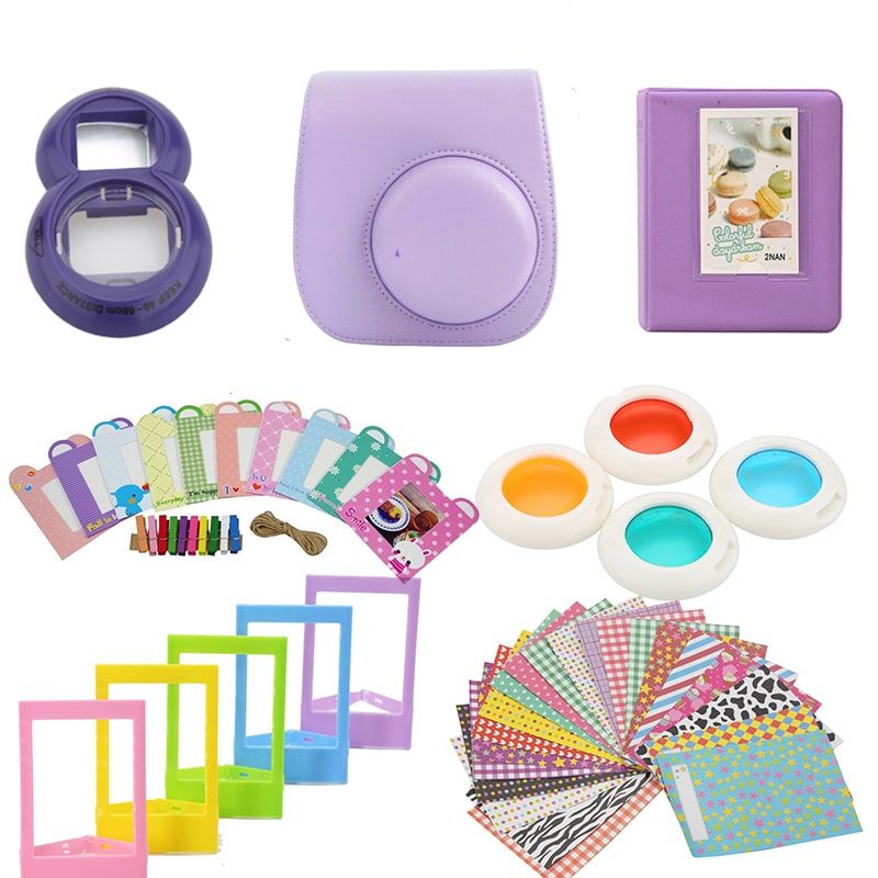 Kit d'accessoires pour Fujifilm Instax Mini 8/9 - Violet léger