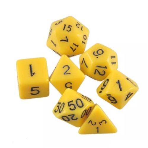 7-Emballez Des Dés Vers Les Donjons Et Les Dragons (Jaune)