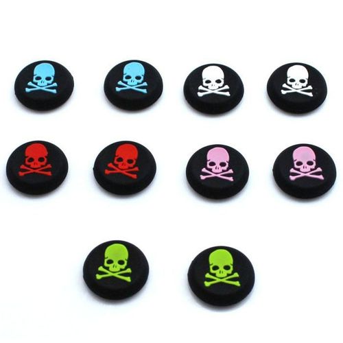 4x Joystick Protection Pour Xbox Et Ps4 Hand Control - Crâne