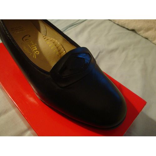 Chaussures Femme En Cuir Noir Talon 4,7cm Pointure 39,5 (7)