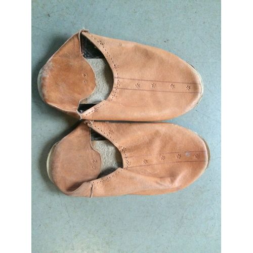Babouches Marocaines En Cuir Taille 26