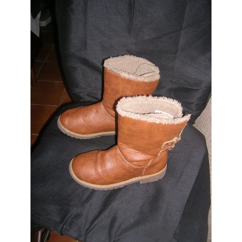 Bottines Fourrées 32 Marron.