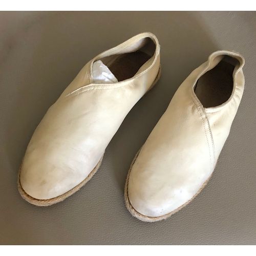 Espadrilles En Cuir Agneau Plongé T.37,5-38