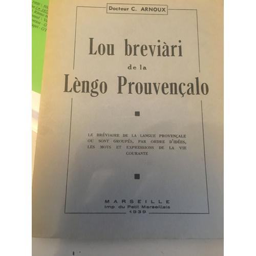 Lou Breviari De La Lengo Prou Encalo