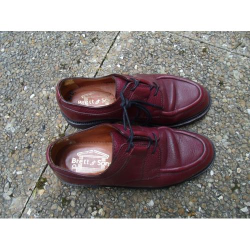 Derbies Brett & Sons Rouges Cuir P37